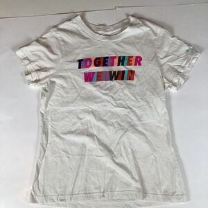 Goal Five Womens T Shirt Size Small S Short Sleeve White Top Together We Win